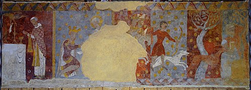 Civray, fresque de Saint Gilles