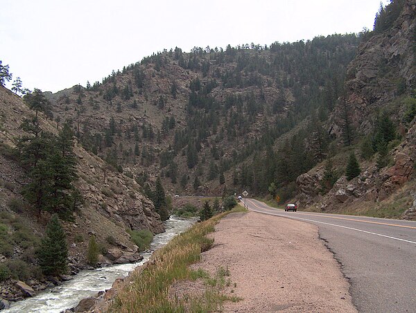 US 6 in Clear Creek Canyon west of Golden