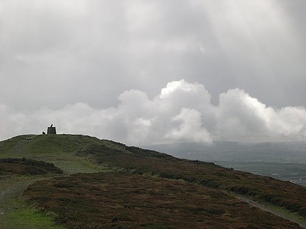 Clearing skies over St Agnes Beacon