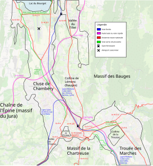 300px cluse de chamb%c3%a9ry   carte des infrastructures de transport.svg