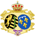 Герб Луїзи Марії Орлеанської, як королеви Бельгії