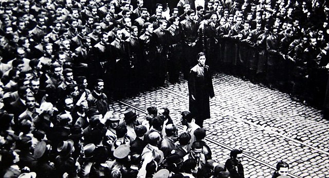 Corneliu Zelea Codreanu and Iron Guard members in 1937