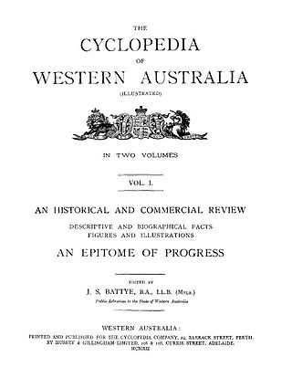 <i>Cyclopedia of Western Australia</i> Encyclopedia of Western Australia