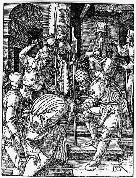 File:Dürer - Small Passion 12 - Christ Before Annas.jpg