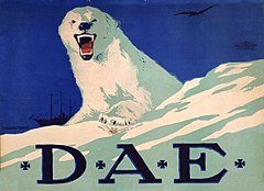 Plakat der Deutschen Arktischen Expedition (1913).