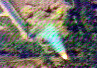 Still photograph from a videotape of an Iraqi surface-to-air missile, believed to be an SA-3, launched at a coalition aircraft in July 2001. Defense.gov News Photo 020927-D-0000M-007.jpg