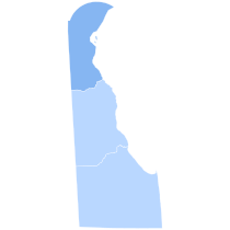 Delaware Presidential Election Results 1996.svg