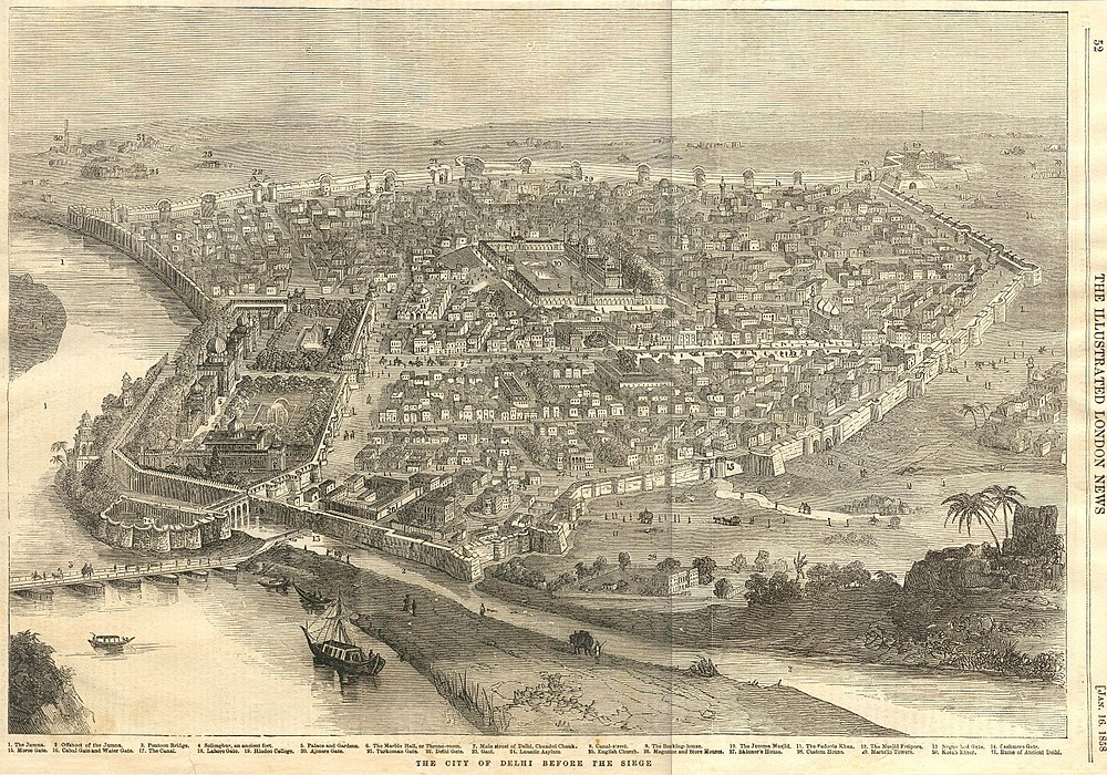 The City of Delhi Before the Siege - The Illustrated London News Jan 16, 1858