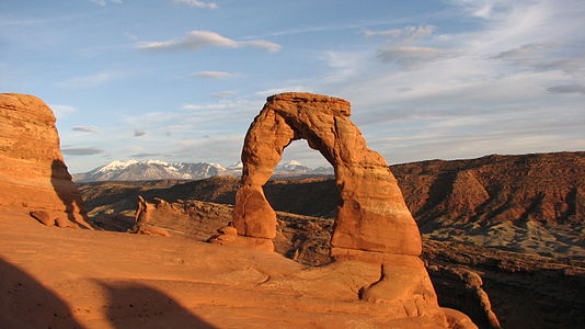 Delicate Arch at sunset