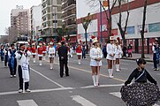 Español: Desfile civico militar sobre la Av. Luro, Mar del Plata, Argentina