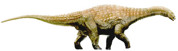 August 8: Life restoration of Diamantinasaurus.