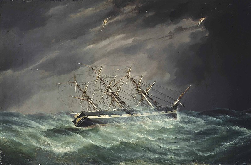 File:Duncan MacFarlane - The emigrant ship ‚Carnatic‘ of Boston in a hurricane.jpg