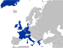 The EEC in 1984 EC10-1981 European Community map.svg