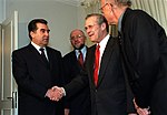 Thumbnail for File:Emomali Rahmonov &amp; Donald Rumsfeld 2001-Nov-03.jpg