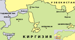 Enclaves in Kyrgyzstan RU.svg