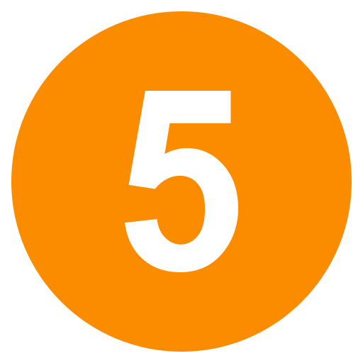 File:Eo circle orange number-5.svg