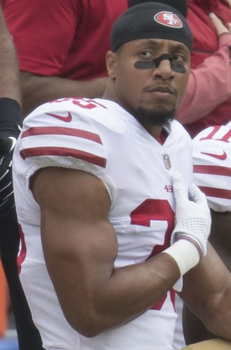 Reid with the 49ers in 2017