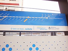 Señalética de la estación