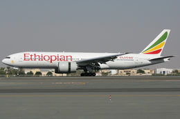 Ethiopian Airlines Boeing 777-200LR ET-ANP DXB 2011-11-12.png