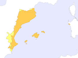 Pays catalans avec deux couleurs selon les définitions (seulement deux?)