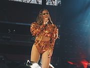 Beyoncé sporting braids during the Formation world tour.