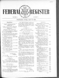 Thumbnail for File:Federal Register 1946-04-19- Vol 11 Iss 77 (IA sim federal-register-find 1946-04-19 11 77).pdf