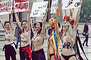 Femen protest in Paris