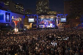 The Montreal International Jazz Festival is the most attended annual festival in the world. Festival International de Jazz de Montreal 2.jpg