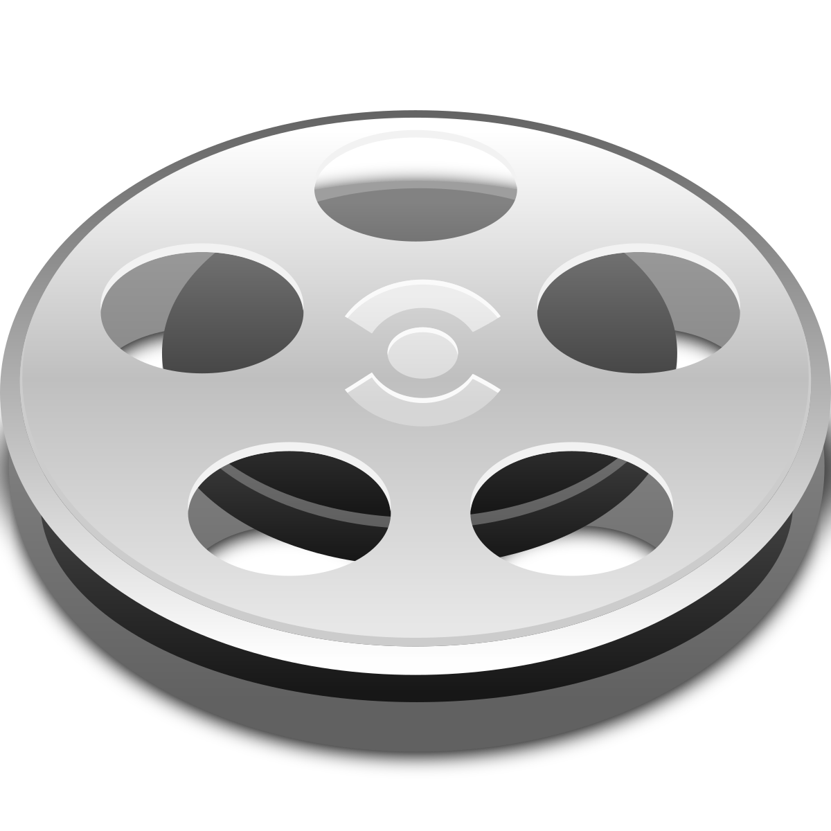transparent movie reel icon