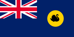 Флаг Западной Австралии с 1870 по 1953 год