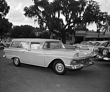 1957 Ford Ranch Wagon Ford Ranch Wagon at the Tallahassee Motors dealership (9730408987).jpg