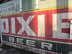 An old Dixie Beer outdoor advertisement, revealed during renovation in New Orleans' Faubourg Marigny neighborhood. Frankin Ave New Orleans Dixie Beer.JPG