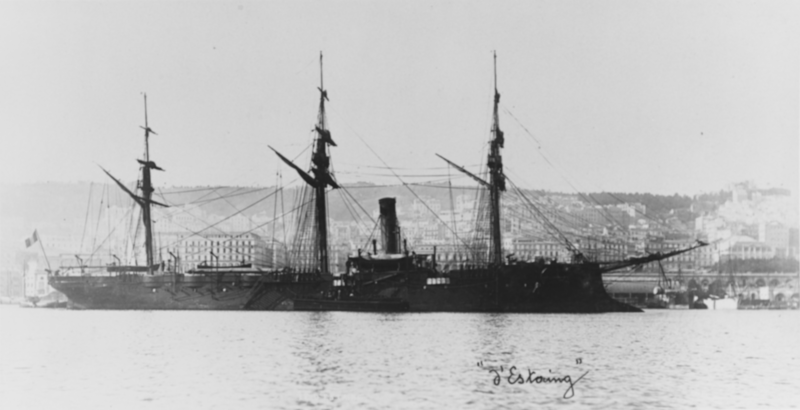 File:French Cruiser D'ESTAING(1879-1901) NH 74982.png