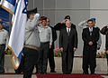 Gabi Ashkenazi, Robert M. Gates, and Amir Peretz