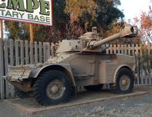 Eland-90 armoured car. Askari marked its final deployment in Angola with the SADF. Gateguardian4.png