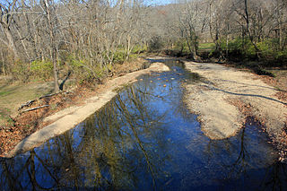 Keifer Creek stream in Missouri, United States of America