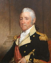 Colonel John Brooks, 1820 portrait by Gilbert Stuart Gilbert Stuart, Govenor John Brooks, c. 1820, HAA.jpg