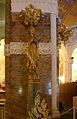 Gold statue of the Virgin Mary - Rosary Basilica - Lourdes 2014.JPG