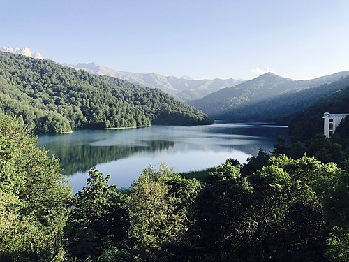 Göygöl Lake in Göygöl National Park. Photograph: Anarzey