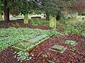 Graves in the Holy Ghost Cemetery, Basingstoke.