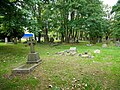 Graves in the churchyard around the Church of John the Baptist in Erith.