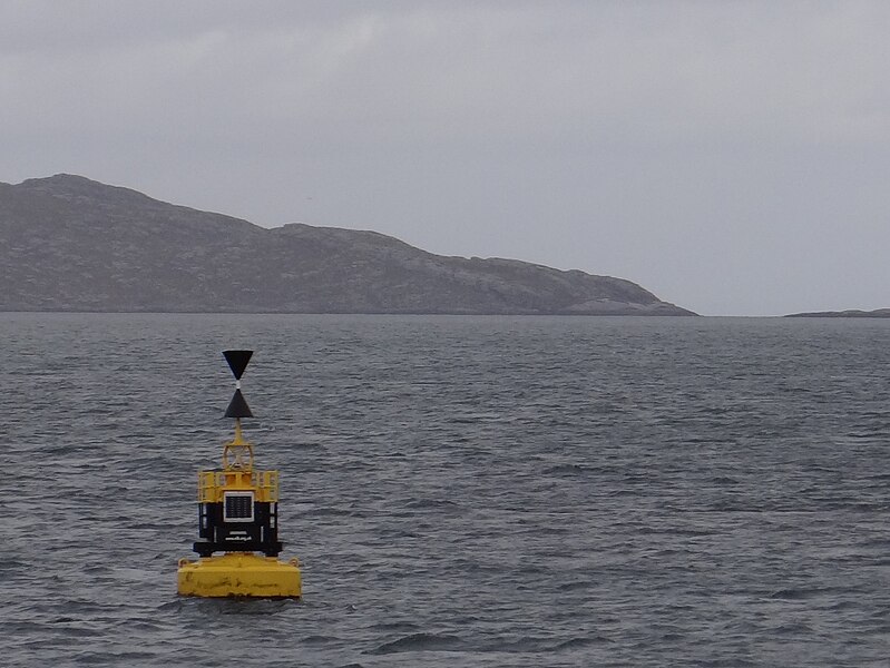 File:Grianamul west cardinal buoy - geograph.org.uk - 4706113.jpg