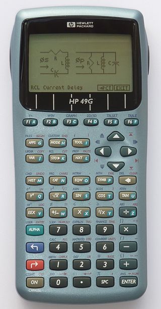 <span class="mw-page-title-main">HP 49/50 series</span> Series of graphing calculators by Hewlett-Packard