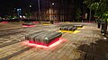 Hanley city center at night, Stoke-on-Trent, 2017