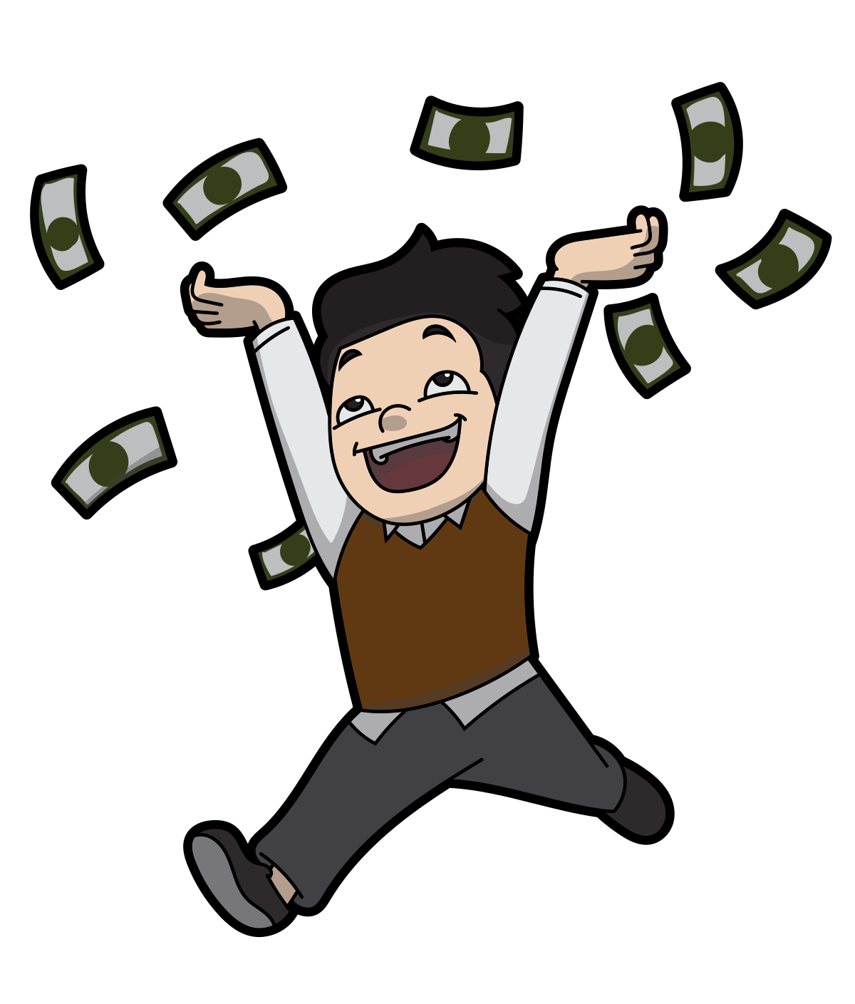 File:Happy Man Throwing Money  - Wikipedia