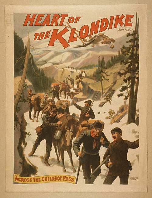 Poster for the play Heart of the Klondike (c. 1897)