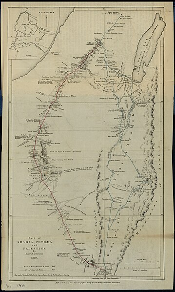 File:Heinrich Karl Wilhelm Berghaus, Part of Arabia Petræa and Palestine (FL17237374 3421439).jpg