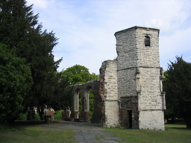 The remains of the 16th-century Chapel of the Holy Ghost, Basingstoke