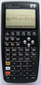 HP 50g graphing calculator, with the Equation Editor being used