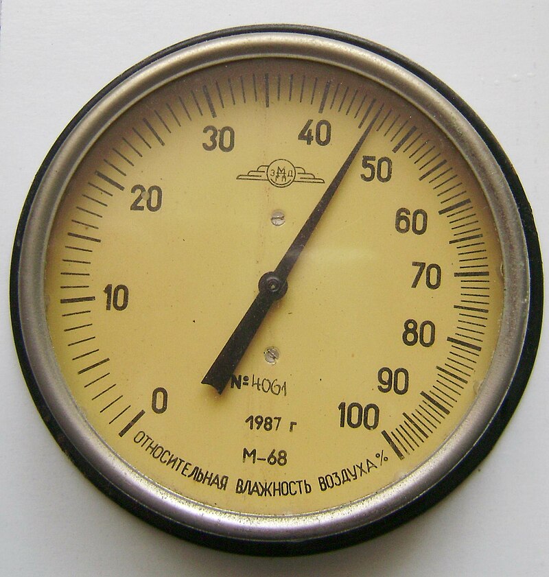 Thermomètre Analogique Intérieur Hygromètre Humidité